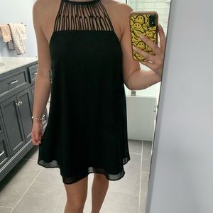 Detailed black dress perfect for any event w/ TAGS